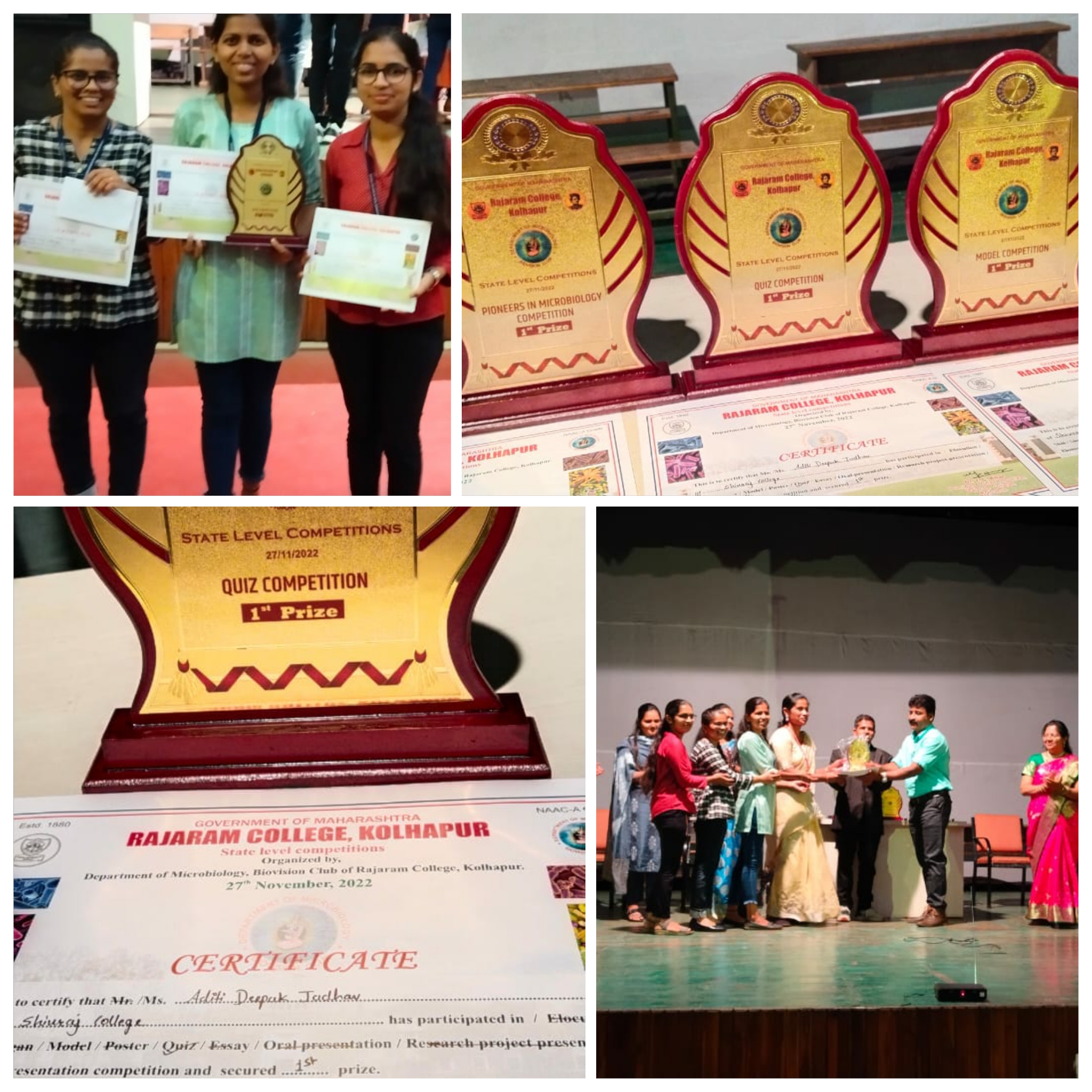 District level  Quiz competition ( subject -Microbiology)