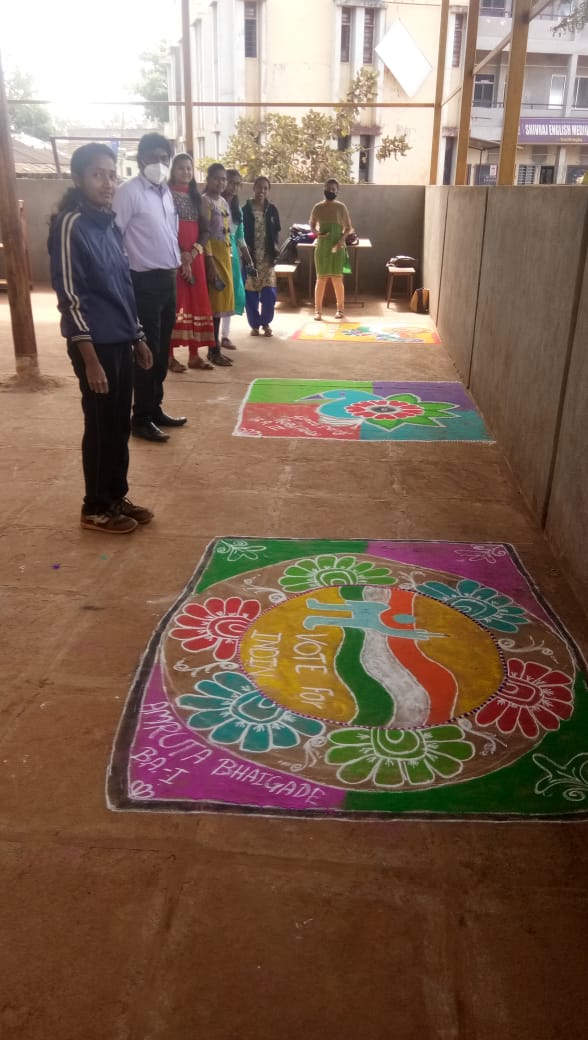 Rangoli  Competition on the Occasion of Woters Awareness